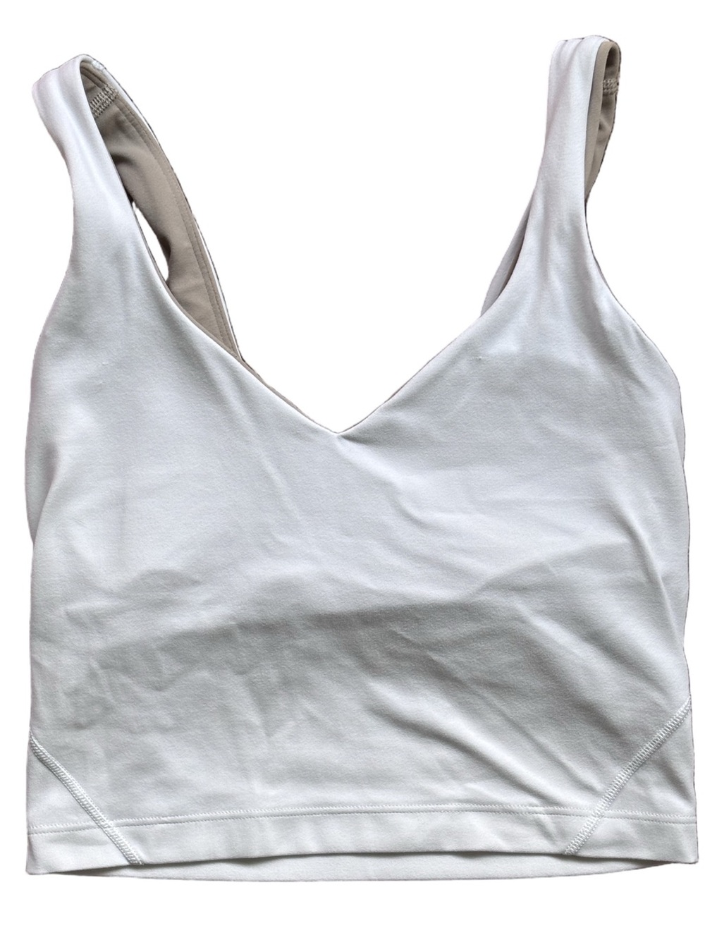 Lululemon Align V-Neck Bra (Longline) - white -zero